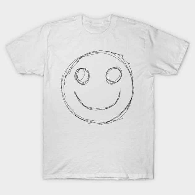 Dark and Gritty Emoji Smiley Face T-Shirt by MacSquiddles